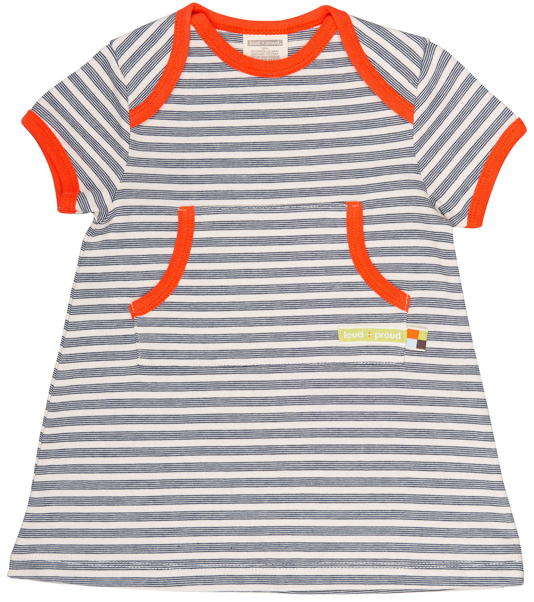 Loud + Proud Sommer Kleid gestreift Sale GOTS nachhaltige Kinderkleidung Second Hand