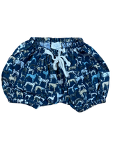 Lade das Bild in den Galerie-Viewer, Olivier London Shorts Hunde blau 68 Second Hand Tildi
