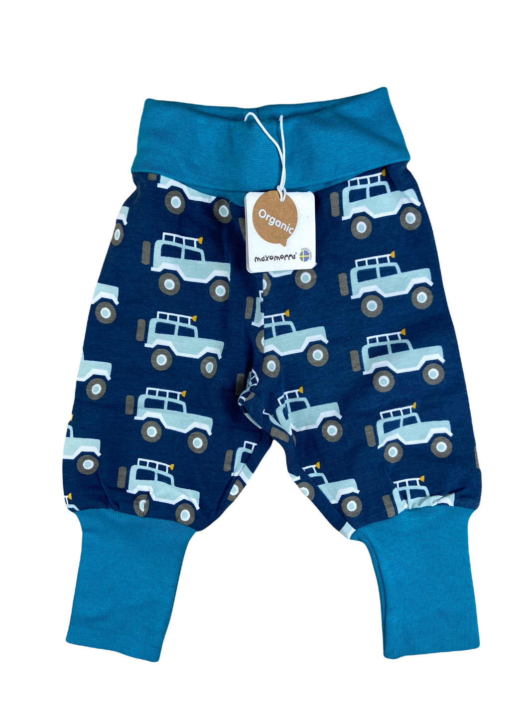 Maxomorra Bundhose Autos dunkleblau Sale GOTS nachhaltige Kinderkleidung Tildi