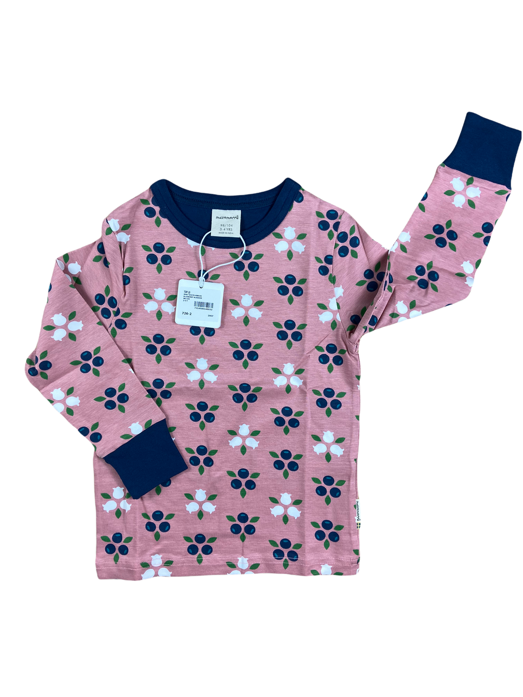 maxomorra Shirt Second Hand Sale Blumen rosa Tildi nachhaltige Kinderkleidung