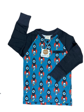 Lade das Bild in den Galerie-Viewer, maxomorra shirt Rakete blau Sale GOTS nachhaltige Kinderkleidung Second Hand

