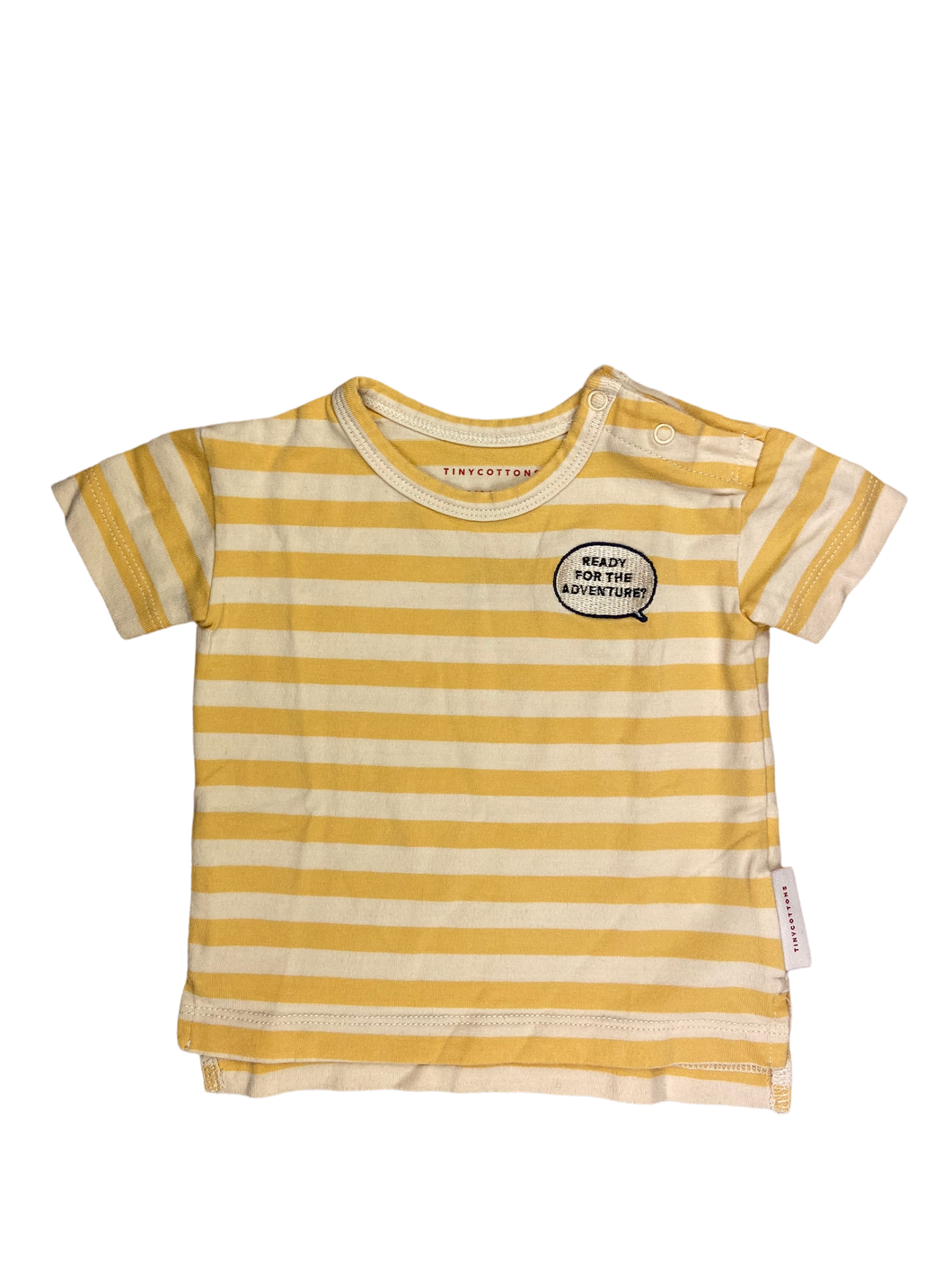 Tinycottons T-Shirt gelb gestreift Second Hand